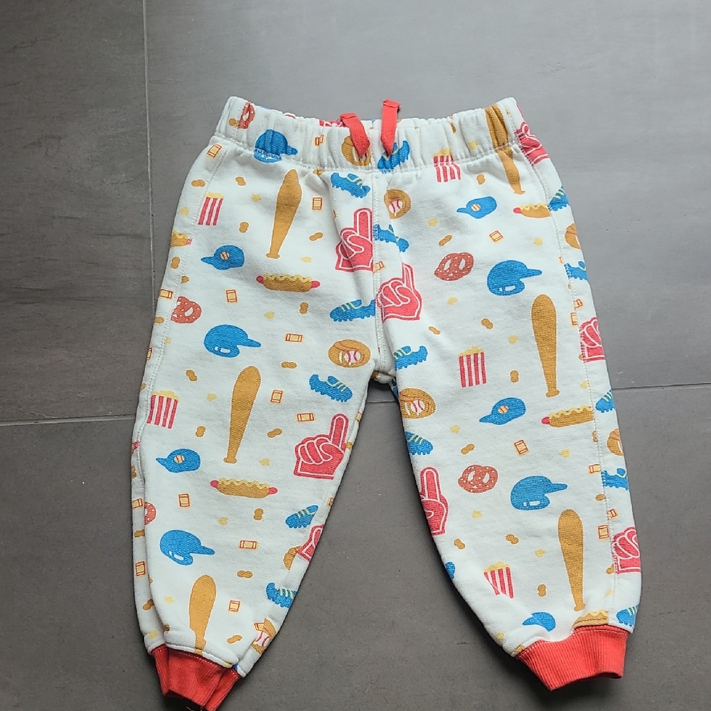 Monica And Andy Fleece Pants Colorful Patterned Jogger Pants Baseball